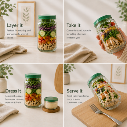 Goodbye Soggy Salads and Leaky Containers