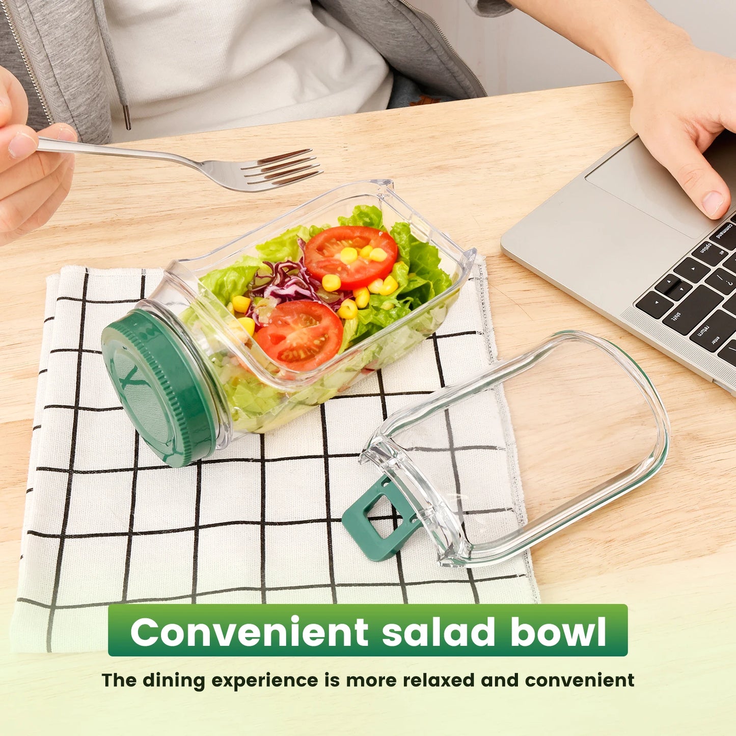 Salad Pod Jar — Leakproof, Dishwasher Safe & Meal Prep Ready