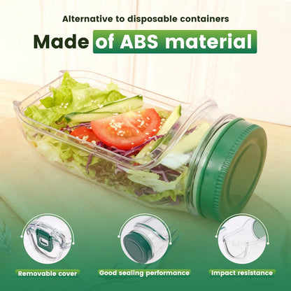 Salad Pod Jar — Leakproof, Dishwasher Safe & Meal Prep Ready